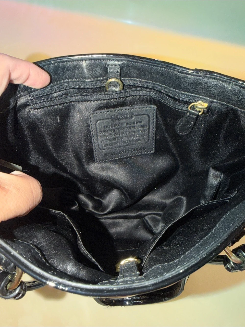 Pre loved Coach Black small purse